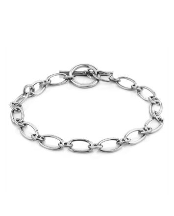 Minimalist Silver Chain T-Bar Bracelet The ICONIC, image 