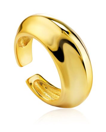 18ct Gold on Sterling Silver Open Ring The ICONIC, Ring Size: Adjustable, image 