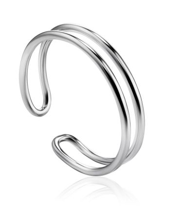​Minimalistic Sterling Silver Ring The ICONIC, Ring Size: Adjustable, image 