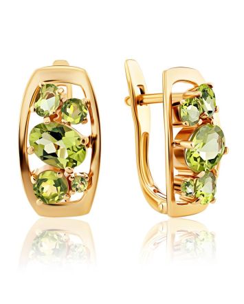 Golden Chrysolite Earrings, image 