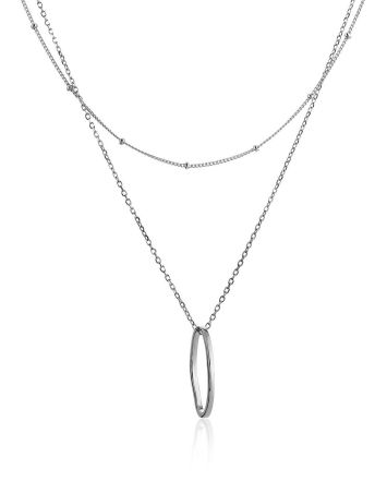 Fashionable Double Chain Necklace The Liquid, image 