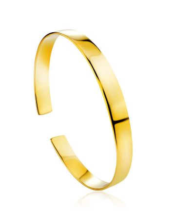 Minimalist Gilded Silver Bangle Bracelet The ICONIC, image 