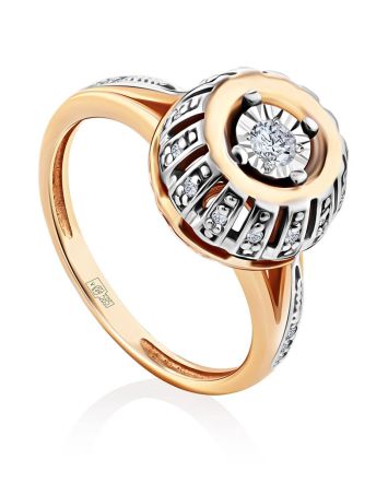 Gorgeous Gold Diamond Ring, Ring Size: 5.5 / 16, image 