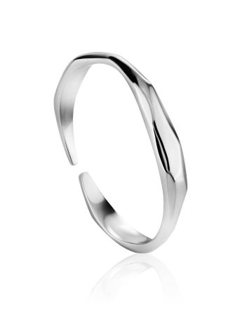 Refined Silver Ring The Liquid, Ring Size: Adjustable, image 