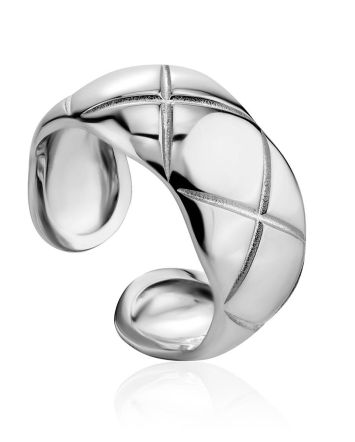 Chunky Sterling Silver Adjustable Ring The ICONIC, Ring Size: Adjustable, image 