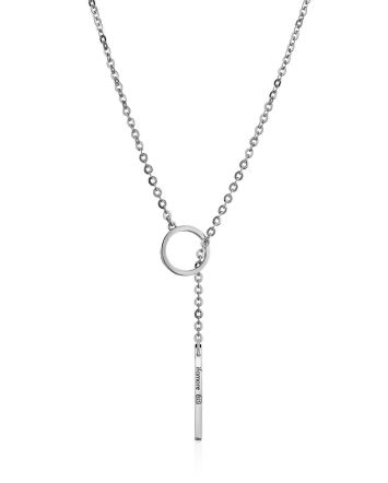 Sterling Silver Tie Bar Necklace The ICONIC, image 
