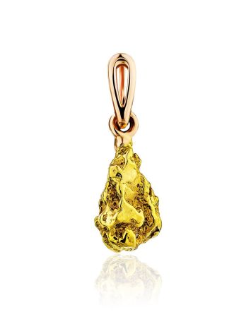 Chic 24K Gold Pendant The Nugget, image 