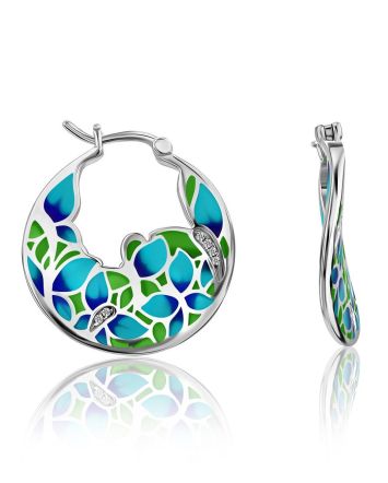 Colorful Enamel Hoops, image 