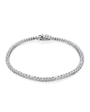 Versatile Silver Crystal Tennis Bracelet, image 