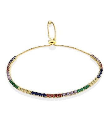 Multicolor Crystal Tennis Bracelet, image 