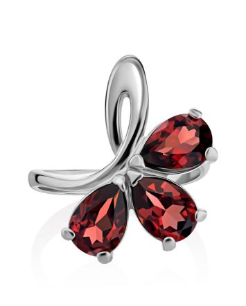Amazing Silver Garnet Pendant, image 
