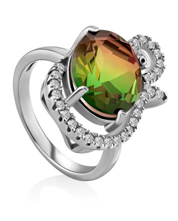 Stunning Chameleon Color Quartz Ring, Ring Size: 6 / 16.5, image 