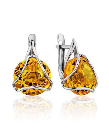 Lustrous Citrine Earrings, image 