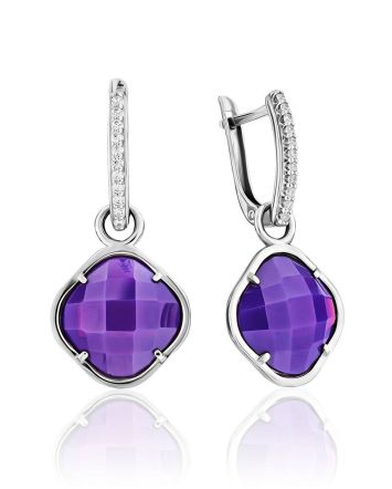 Ultra Feminine Silver Opal Transformable Earrings, image 