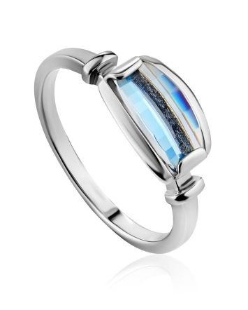 Chic Silver Topaz Ring, Ring Size: 9 / 19, image 
