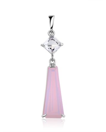Chic Silver Agate Pendant, image 