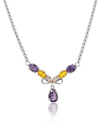 Exquisite Mix Stone Necklace, image 