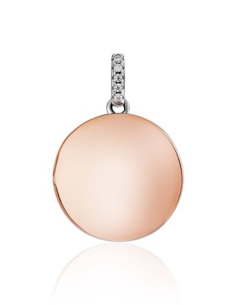 Rose Gold Plated Silver Locket Pendant The Liquid, image 
