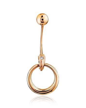 Chic Golden Navel Ring, image 