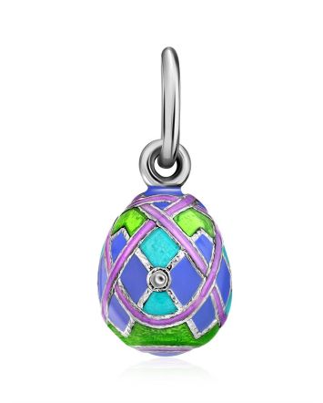 Colorful Enamel Egg Pendant The Romanov, image 