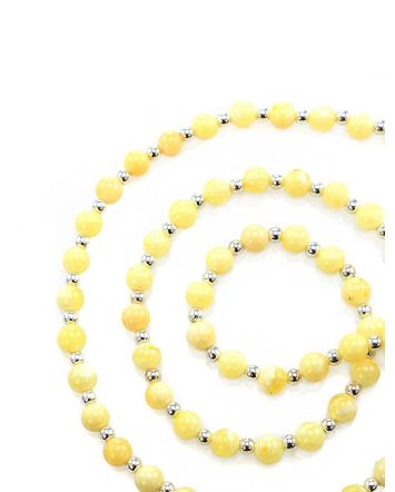 Amber Beaded Necklace With Bail, image 