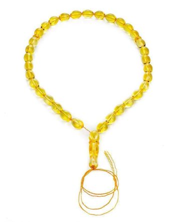 Islamic 33 Amber Prayer Beads, image 