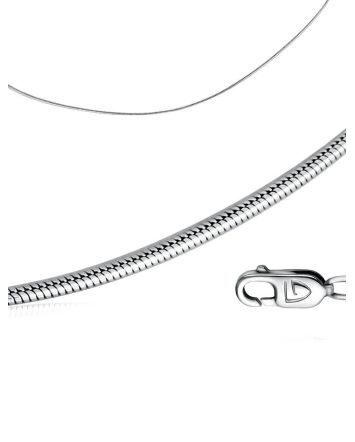 Silver Chain, Length: 55, image 