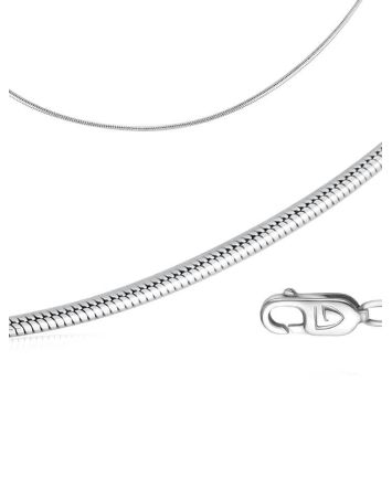 Sterling silver Curb chain 1.6mm, Length: 45, image 