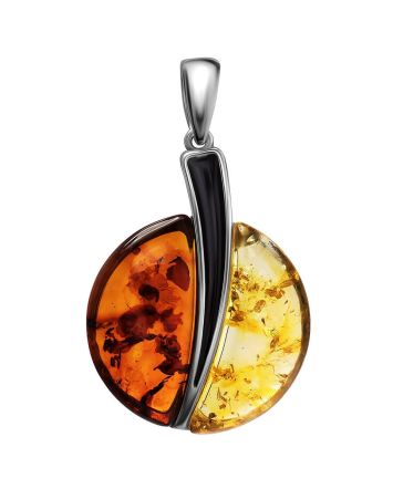 Round Mix Color Amber Pendant The Sunrise, image 