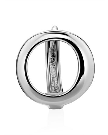 Unisex Silver Mono Earring The ICONIC, image 