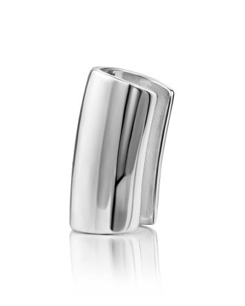 Trendy Glossy Silver Ear Cuff The ICONIC, image 