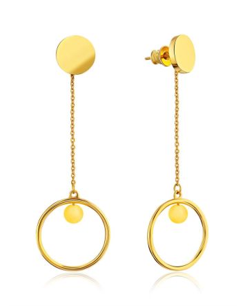 Ultra Feminine Gilded Silver Amber Dangle Earrings The Palazzo, image 