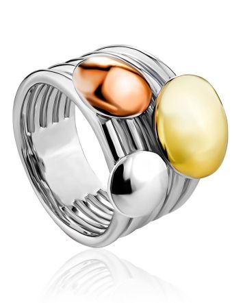 Chunky Silver Ring The ICONIC, Ring Size: 8.5 / 18.5, image 