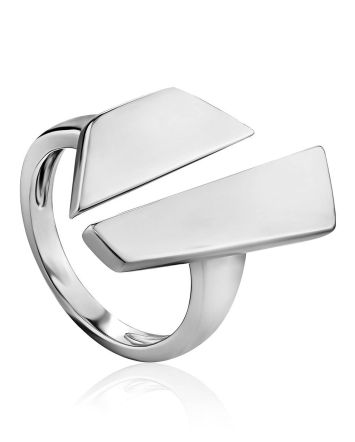 Bold Geometric Ring The ICONIC, Ring Size: 6 / 16.5, image 