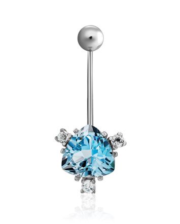 Dazzling Topaz Navel Piercing, image 