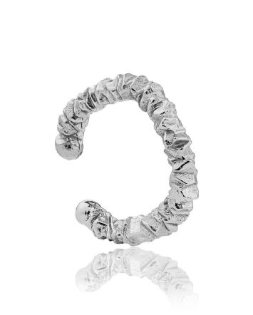 Textured Silver Ear Cuff The ICONIC, image 