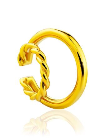 Chic Double Line Gilded Silver Ear Cuff The Liquid, image 