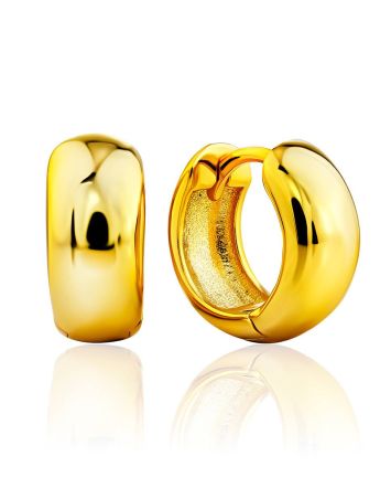 Chunky Gilded Silver Hoop Earrings The ICONIC, image 