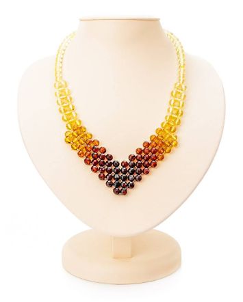 Fabulous Two Tone Amber Necklace, Length: 47, image 