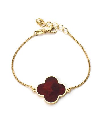 Trendy Gilded Silver Amber Chain Bracelet The Monaco, Length: 16, image 