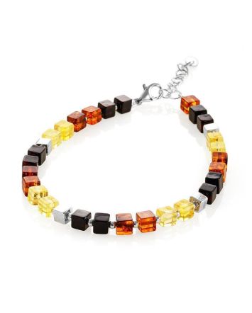 Wonderful Multicolor Amber Bracelet The Sugar, image 