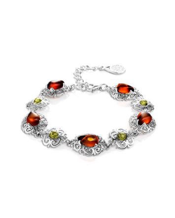 Amber Bracelet In Sterling Silver The Luxor, image 