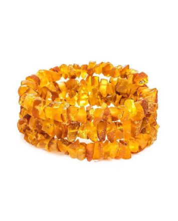 Unpolished Amber Wrap Bracelet, image 