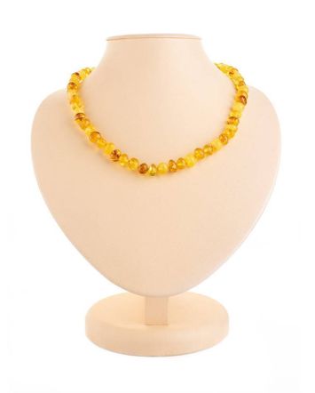 Multicolor Amber Beaded Necklace, image 