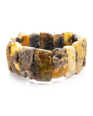 Raw Amber Stretch Bracelet The Volcano, image 