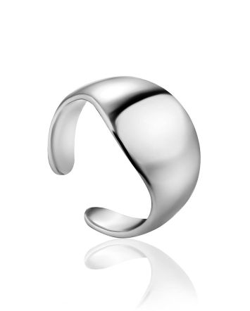 Glossy Silver Ear Cuff The Liquid, image 