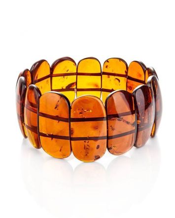 Cognac Amber Stretch Bracelet, image 