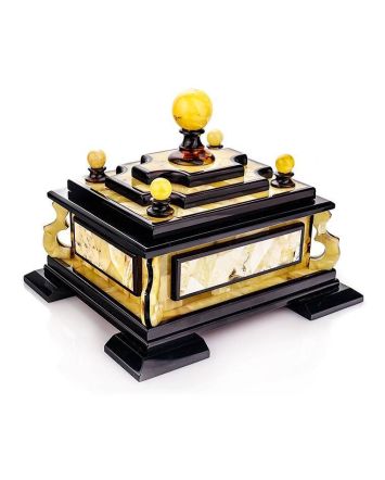 Multicolor Amber Jewelry Box, image 