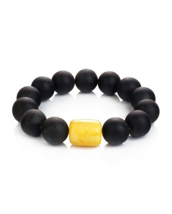 Black Amber Bracelet The Cuba, image 