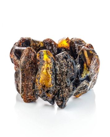 Bold Raw Amber Bracelet The Volcano, image 